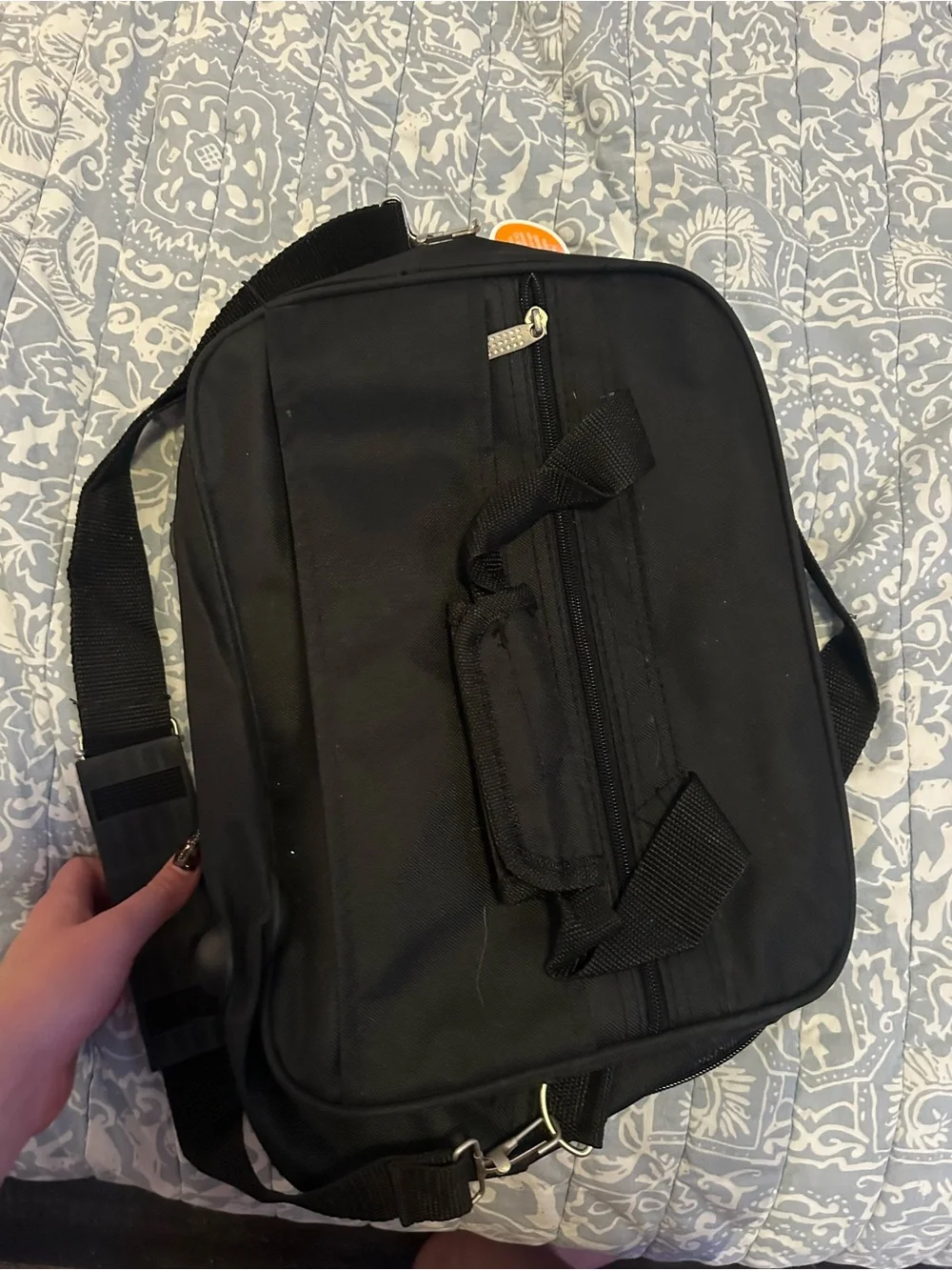 Black and Gray Men's Travel Bag